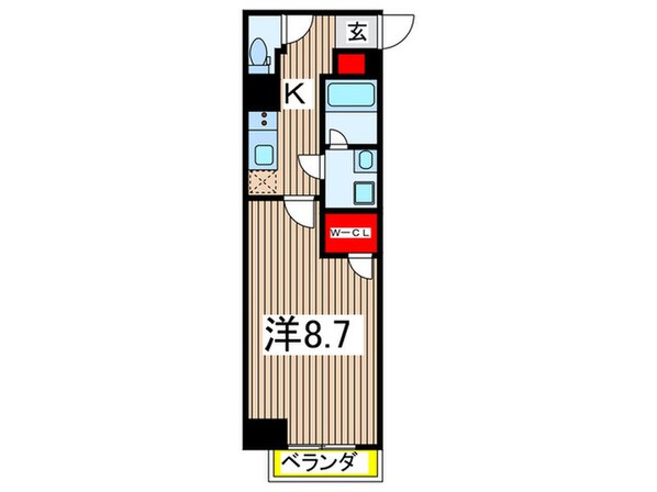 GENOVIA森下Ⅱの物件間取画像